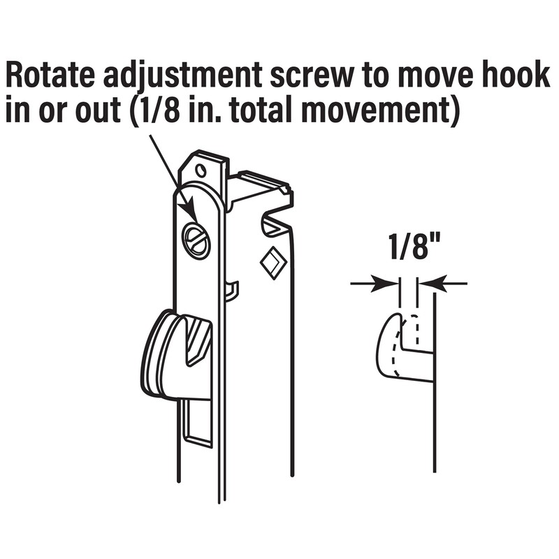 Prime-Line E 2164 Mortise Lock, 4-5/8 In. Steel, 45 Degree