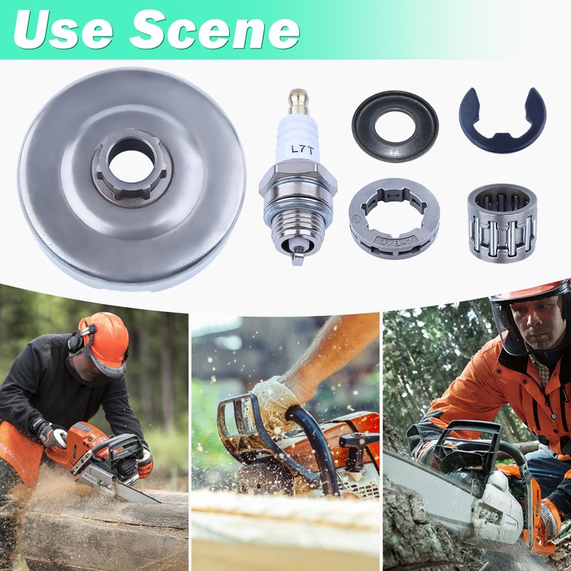 Adefol Clutch Drum Assembly for Husqvarna 372 371 365 362