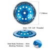 HONGUIS 7 inch Concrete Grinding Wheel,7/8"-5/8" Threaded Arbor Diamond Cup