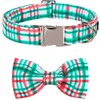 Lionet Paws Christmas Dog Collar with Bowtie, Dog Bowtie Collar