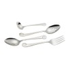 Ginkgo International Sanibel Surf 4-Piece Stainless Steel Hostess Serving Set