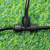 WZFLRUA 1/4 Inch Drip Irrigation Tee Fittings, 22 Pieces Push-to-fit