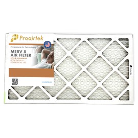 Proairtek AF14251M08SWH Model 14x25x1 Air Filter, MERV 8; Ideal for Anyone Wanting Clean, Crisp Air in Their Home