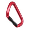 D shape Carabiner Climbing Buckle 25KN Lateral Tension Straight Opening