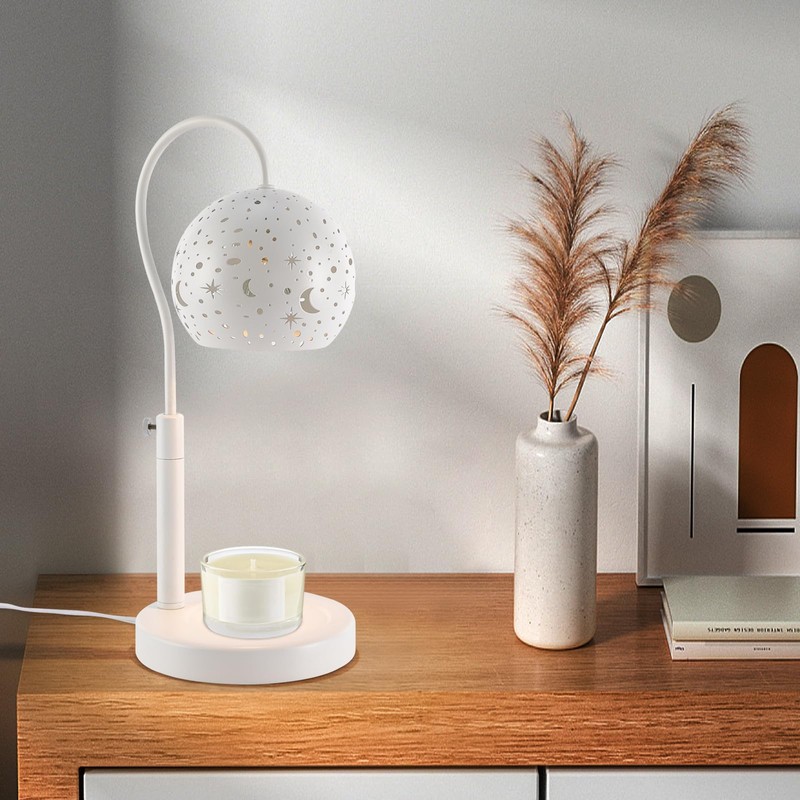 DDBESSIC Candle Warmer Lamp with Timer, Adjustable Height Electric Dimmable