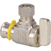 Viega 2842.4ZL Chrome-Plated Steel PEX Angled Stop Valve, 1/2" x