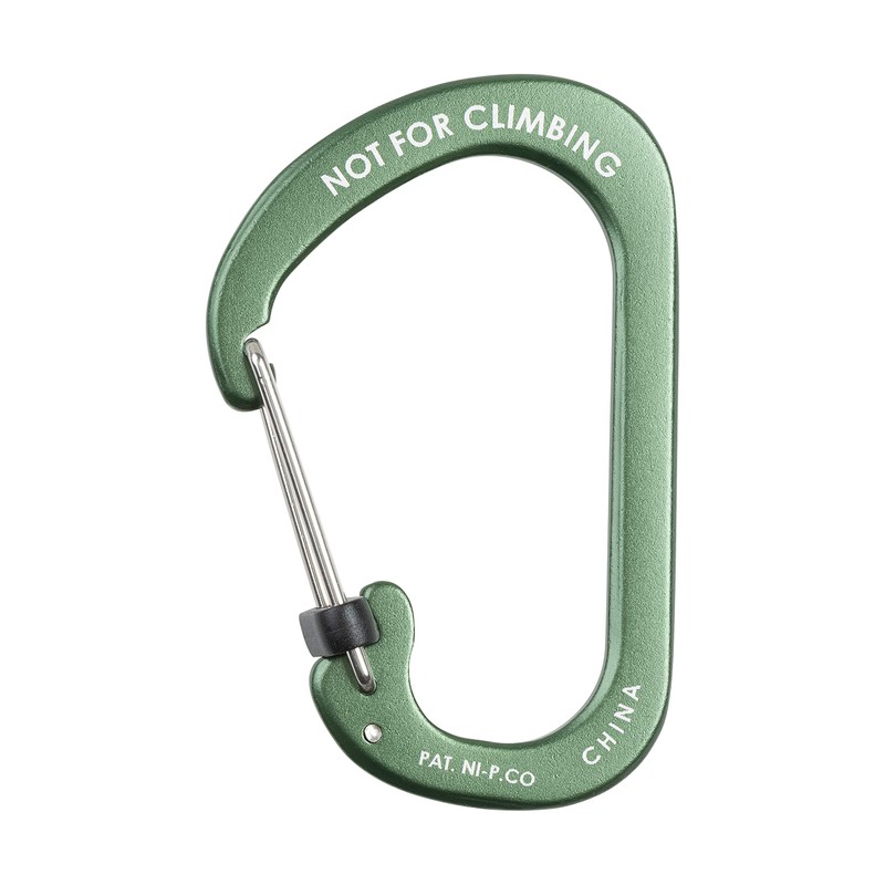 Nite Ize CSLA4-08-R6 Lightweight Locking Keys Carabiner, Size #4, Olive