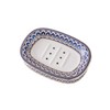 Self Draining Soap Dish, Double-Layer Bar Soap Tray, White Ceramic
