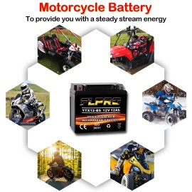 FLPRO YTX12-BS Battery for Honda ATC125M/ATC250