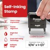 Promot Client's Copy - Self Inking Rubber Stamp - Ink