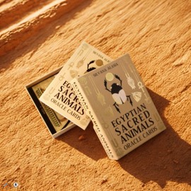 I.I.J Egyptian Sacred Animals Oracle Card Egyptian Sacred Animals Oracle English Affirmation Divination Japanese Instruction Manual Included