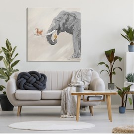 Stupell Industries Fun Elephant And Squirrel Acorn Animals Canvas Wall Art, Design by Patricia Pinto