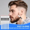 BOHUIZ 12Pcs White Barber Pencil with 2 Sharpener, Magic Hairline