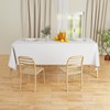 IVAPUPU 2 Pcs White Table Cloth for Rectangle 60 x