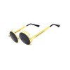 WALIT Steampunk Style Round Vintage Polarized Sunglasses