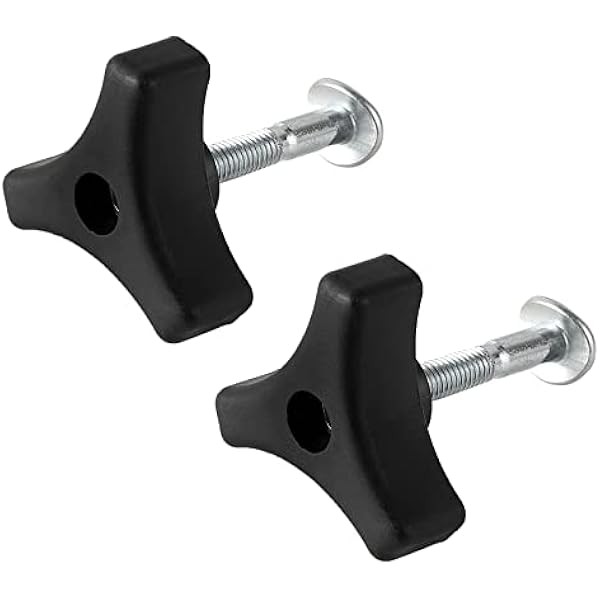 ZLKSKER 2 Sets Lawn Mower Handle Knobs Nut Bolt, Triangular