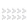 Pack of 10 Angle Hose Connectors, Plastic Elbow Hose Nipple