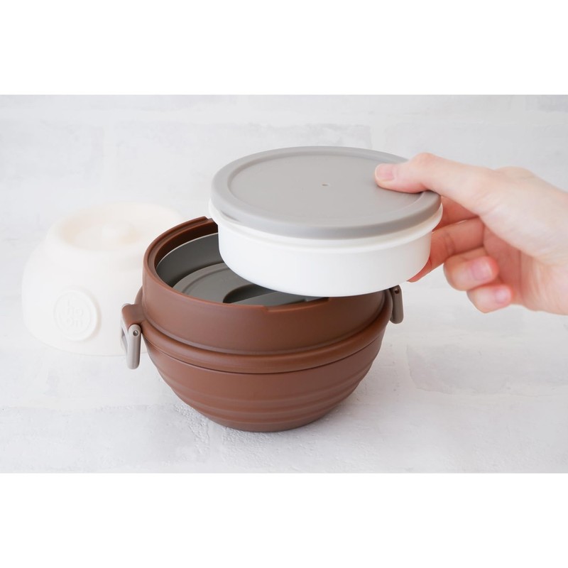 Orgo LJH-55-BR, Stainless Steel Lunch Jar, Mahobin, Honey Pot Lunch
