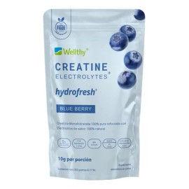 Wellthy Creatine + Electrolytes Blue Berry 350g