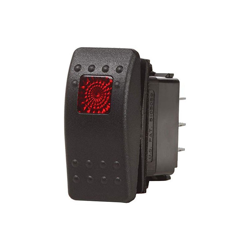 Blue Sea Systems 7929 Contura II OFF-ON SPST Switch, Black