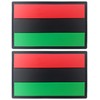 JBCD Afro American Flag Patch Pan African Tactical Black Liberation