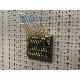 Holder for 50 Bits for Küpper Perforated Wall and Euro Perforated Wall 45 mm Perforated Wall Accessories System Holder