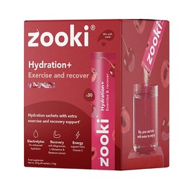 Zooki Hydration+ Exercise & Recover Cherry Flavour