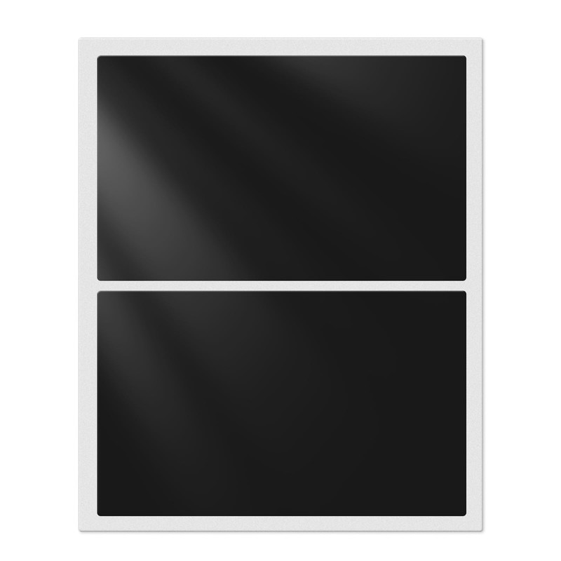 YIKIADA Black Rectangular Sticky Sticker 3 × 2 Inch Colour
