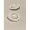 AMZ Clips and Fasteners 50 3/8" White Plastic Flush Type