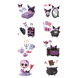 Reement Sanrio Kromi Gothic Room, 1 Box, Approx. H 4.5 x W 2.8 x D 2.0 inches (115 x 70 x 50 mm), ABS and PVC