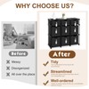 Fiwochic 9 Cube Storage Organizer Shelf with Storage Bins and