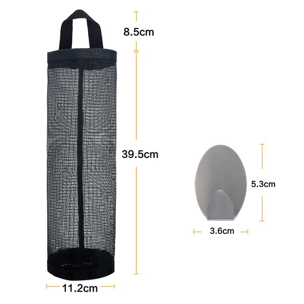 Mesh Garbage Bag Sulimy Plastic Bag Holder Dispensers 2pcs Folding
