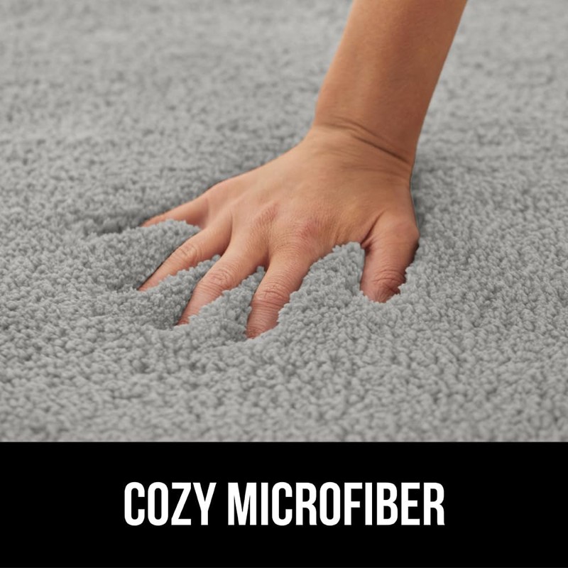 GORILLA GRIP Bathroom Rugs, 30x20, Ultra Soft Absorbent Mat, Thick