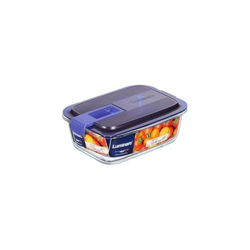 Luminarc 307-5881 Recipiente Hermético de Vidrio para Almacenamiento Alimentos, Modelo