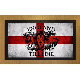 Bang Tidy Clothing Bar Runners England 'Til I Die St George Home or Pub Bar Mat Mens Gift Idea