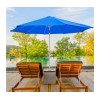 Macoll Sombrilla Jardin Plegable Con Manivela 2.5m Diametro Aoking