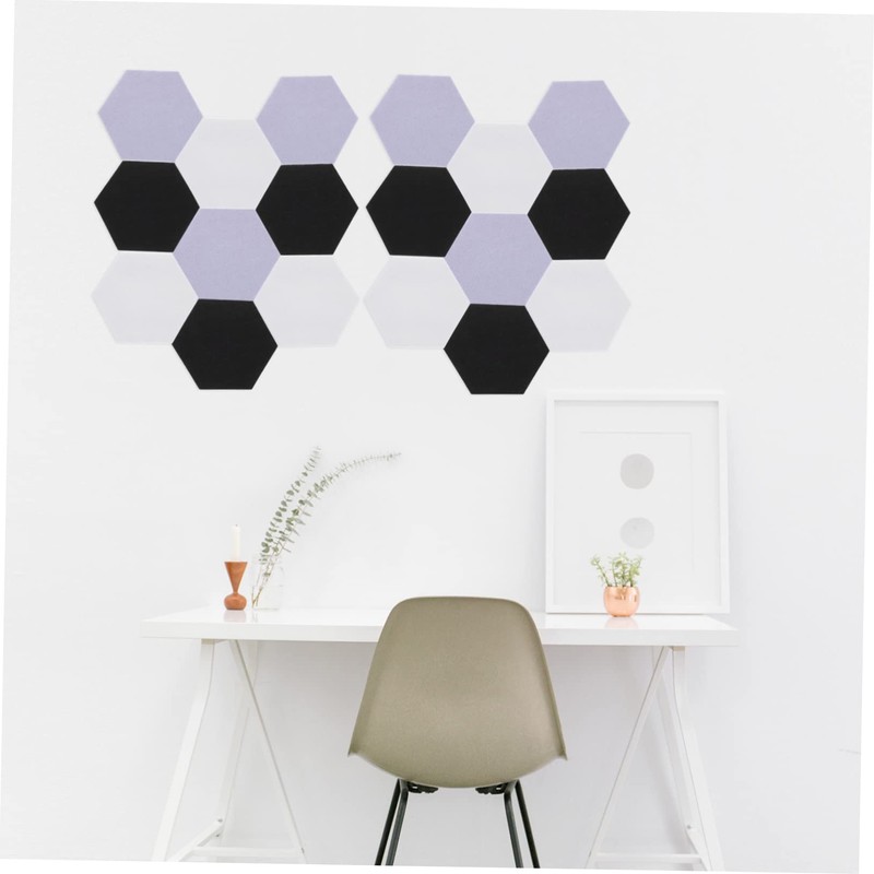 Kisangel Acoustic Wall Panels 12pcs Hexagon Sound Deadening Panels Easy