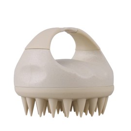 シャンプーブラシ シリコン スカルプ ケア マッサージブラシ ヘッドマッサージ ヘッドスパ (ストーンホワイト)