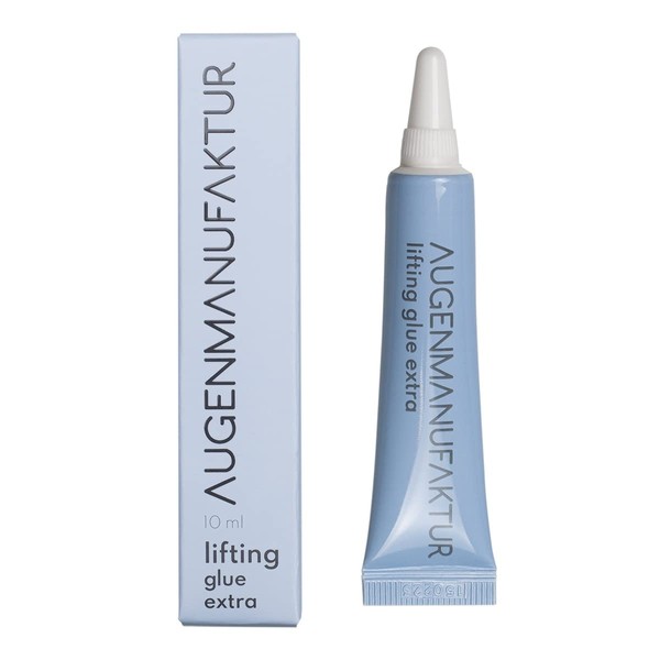 Augenmanufaktur Eyelash & Eyebrow Glue with Extra Hold - Lifting Glue Extra Stronger Hold and Valuable Nutrients such as Keratin & Biotin for Healthy Strengthened Hairs - 2-in-1 10 ml
