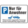 Parking Space Only for Residents Sign 300 x 450 mm
