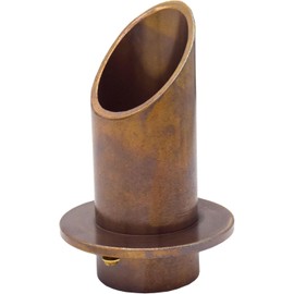 EasyPro BWS2RN Vianti Falls Solid Antique Brass 2" Round Wall Scupper / 1.5" FPT/Perfect Formal Look for Pools & Water Features