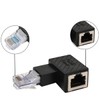 Greluma 2PCS 90 Degree Ethernet Adapter Left Right Angled RJ45