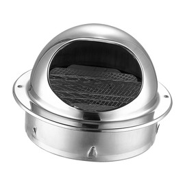 Gatuida 2pcs Exhaust Cover Stainless Steel Exhaust Hood for Kitchen Ventilation Durable Air Vent Grille Outlet for Outdoor Use Practical for Cooker Hood