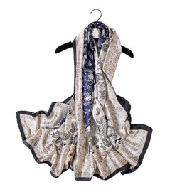 FAIRYGATE Silk Scarves Women's Silk Lightweight Silk Scarf Silk Scarf Neckerchief Scarf Gift Women, 87005