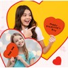 Qilery 100 Pcs 6 Inch Large Heart Cutouts with 2