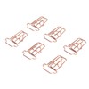 100pcs Paper Clips Innovative Cute Rose Coffee Cup Shape Reusable