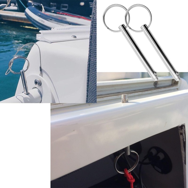 Amadget 4 Pack 316 Stainless Steel Quick Release Pin, Diameter