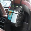 Fekey&JF Hanging Car Trash Can with Storage Pockets, Waterproof Leakproof