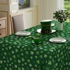 XCHI Green Shamrocks St. Patrick's Day Tablecloth Rectangle Table Cloth
