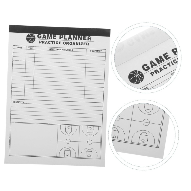 WOONEKY Basketball Score Keeping Record Book Tool for Tracking Player